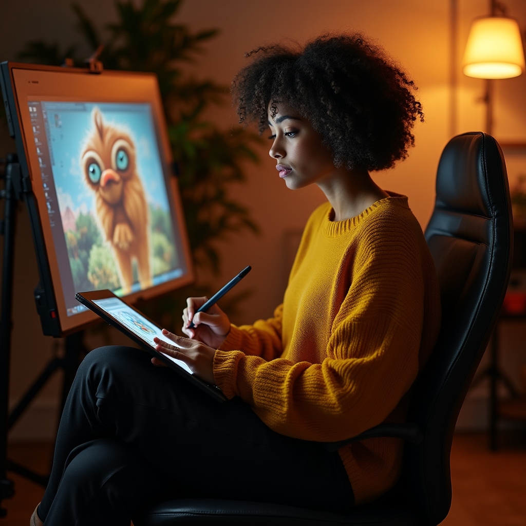 Создание цифровой иллюстрации на планшете